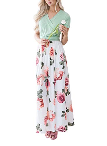 Womens Casual Maxi Long Dress with Belts